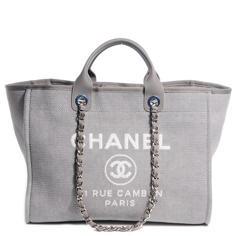 chanel large canvas tote shopping bag|chanel canvas tote 2021.